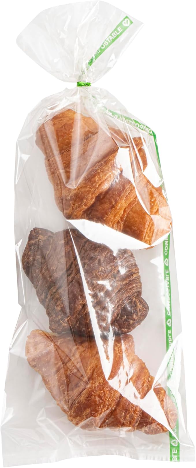 Restaurantware Candy Bags 100 Pcs 13" x 5" Heat-Sealable Clear Plastic Bags Greaseproof Home Compostable Freezer-Ready No-Flap Treat Carriers for Candies, Cookies, Bakery, Party Favours