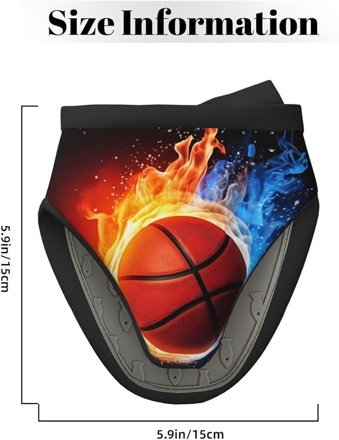 1 Pcs Mini Silicone Oven Mitts Basketball Heat Resistant Grilling Gloves with Hanging Loop, Fire and Water Short Kitchen Mittens for Cooking Baking BBQ