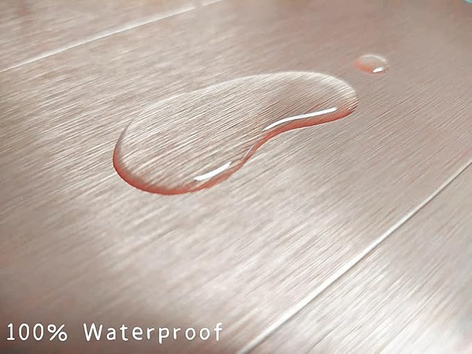 Aluminum Peel and Stick Backsplash Panels - 3"x6" Brushed Copper Kitchen Wall Decor, 80-Piece
