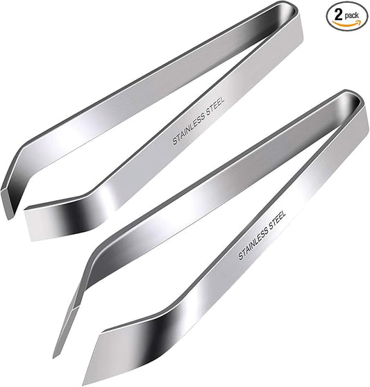 Fish Bone Tweezers, Professional Stainless Steel Flat and Slant Pliers Set for Kitchen Salmon Trout, 1 SET