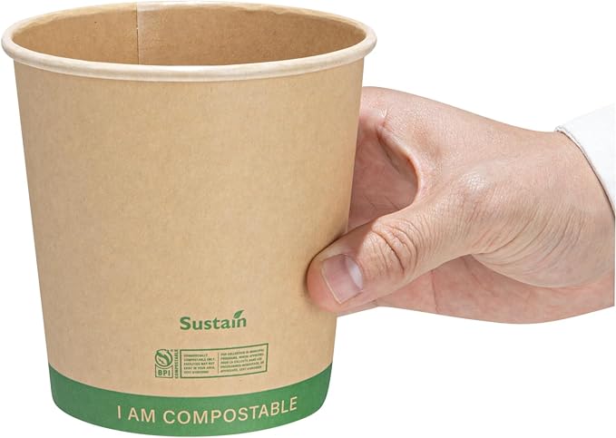 Restaurantware Paper Soup Containers 25 Pack Of 24 oz Disposable Kraft To Go Hot Soup Serving Bowls BPI-Certified Compostable Leakproof Stackable Food Containers For Noodles, Pasta And Desserts