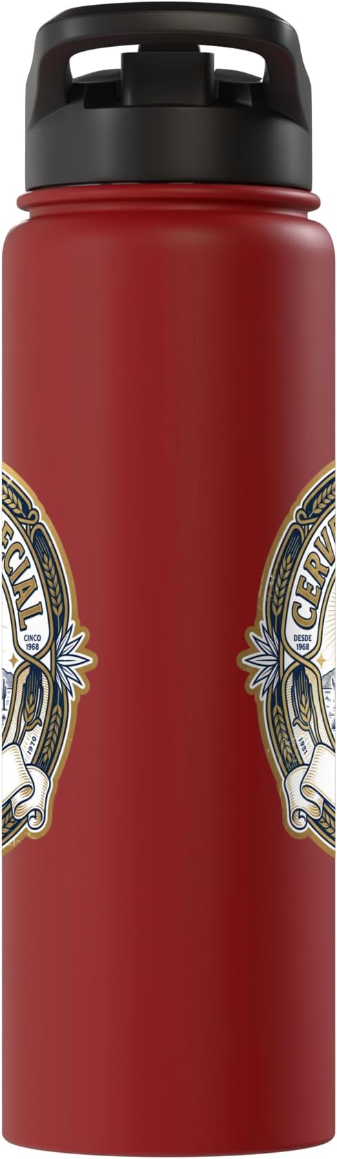 Beer Label Cerveza Cinco De Mayo Drinking Team Stainless Steel Insulated Water Bottle
