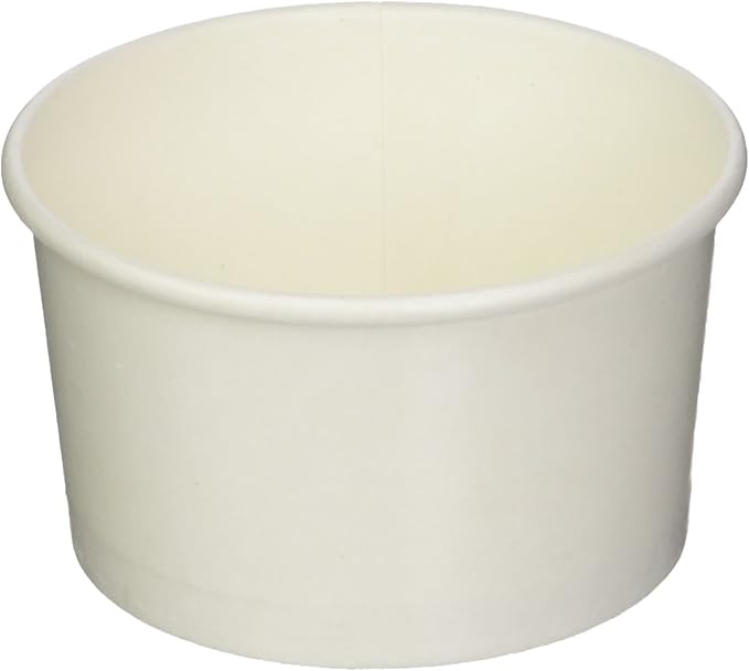 Coppetta 5-Ounce Dessert Cups, 200 Disposable Ice Cream Cups - Lids Sold Separately, Sturdy, White Paper Frozen Yogurt Bowls, For Hot And Cold Foods, Perfect For Gelato Or Mousse - Restaurantware