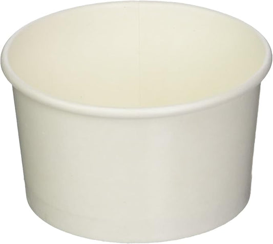 Coppetta 5-Ounce Dessert Cups, 200 Disposable Ice Cream Cups - Lids Sold Separately, Sturdy, White Paper Frozen Yogurt Bowls, For Hot And Cold Foods, Perfect For Gelato Or Mousse - Restaurantware