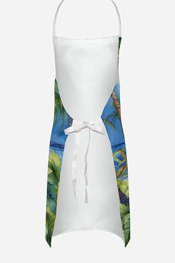 Caroline's Treasures American Hairless Terrier Luau Apron Cooking Kitchen Server Baking Crafts Gardening for Adult Women Men, Unisex, Large, Multicolor