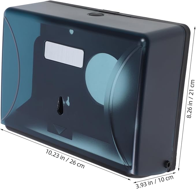Cabilock Wall Mount Paper Towel Box Touchless Dispenser for Bathroom Kitchen Hotel Large Capacity Easy to Clean Space Saving