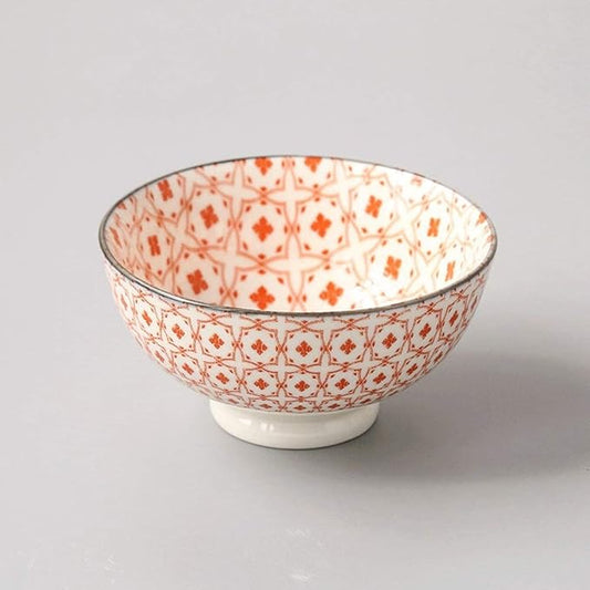 Bowls for Kitchen and Wind 4.5-inch Rice Bowl Ceramic Unglazed Anti-scalding Bowl European Simple Household Soup Bowl High-Legged (Color : K) (Medium)