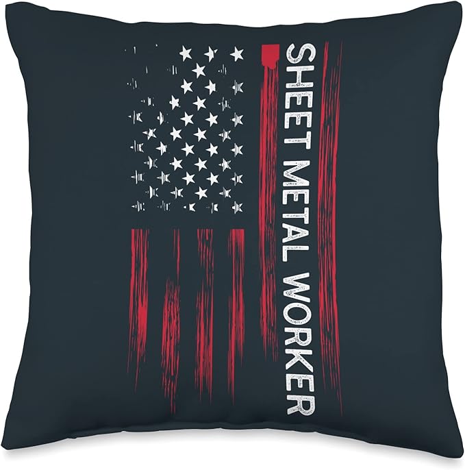 Journeyman Sheet Metal Worker Union Sheet Metal Worker Throw Pillow