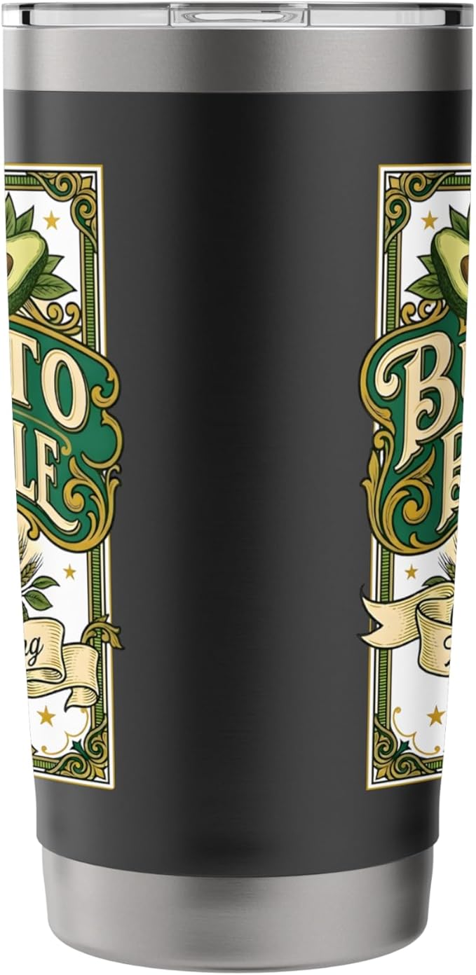 Burrito Brown Ale Mexican Food Retro Funny Beer Label Stainless Steel Insulated Tumbler