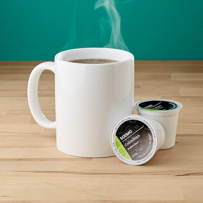 Amazon Brand - Solimo Medium Roast Coffee Pods, Colombian, Compatible with Keurig 2.0 K-Cup Brewers, 24 Count (Pack of 2)