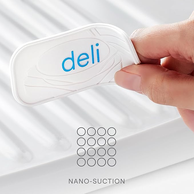 YouCopia ReStickable™ Fridge Labels, 3D Fridge Labels, Reusable Nano-Suction, White