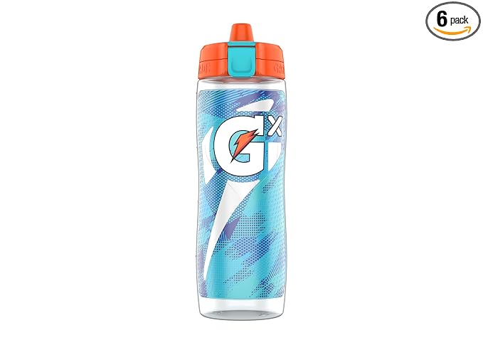 Gatorade Gx Exclusive Water Bottle Bundle,(Pack of 6)