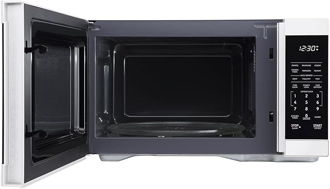 SHARP Countertop Microwave Oven with Removable 12.4" Carousel Turntable, 1000 Watt, 1.1 Cubic Feet, White