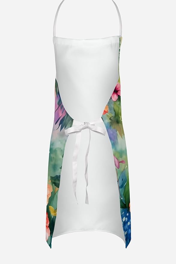 Caroline's Treasures Cairn Terrier Luau Apron Cooking Kitchen Server Baking Crafts Gardening for Adult Women Men, Unisex, Large, Multicolor
