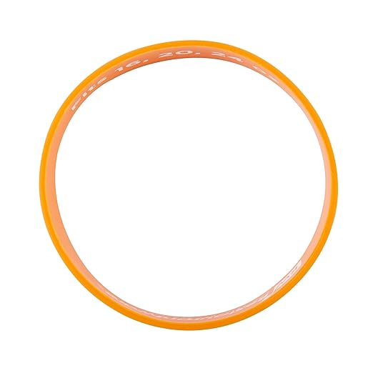 Restaurantware Silicone Squeeze Bottle Band 10 Count 2.75 Inch Dishwasher Safe Condiment Identification Band, Medium Orange Non-Slip Label Band for Condiment Labeling at Restaurants, Food Trucks