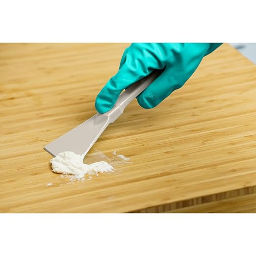 SPARTA Polypropylene Scraper Tool Food Safe Scraper for Removing Caked-On Residue in Commercial Kitchens, Plastic, 7.82 x 3 Inches, Tan, (Pack of 12)