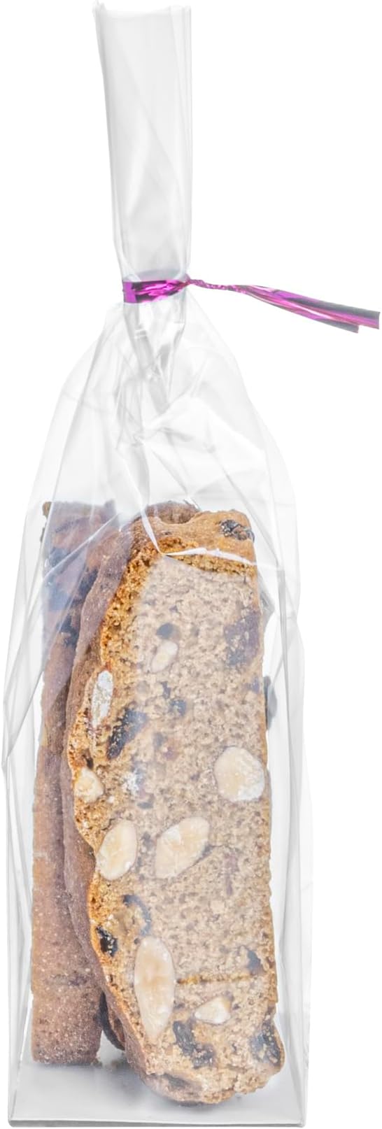 Restaurantware Plastic Treat Bags 100 Count 2 x 2 x 8.25 Inches Heat-Sealable Goodie Packaging Flat Bottom Design Clear