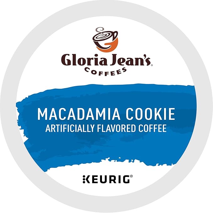 Gloria Jean's Macadamia Cookie Keurig Single-Serve K-Cup Pods, Medium Roast Coffee, 96 Count