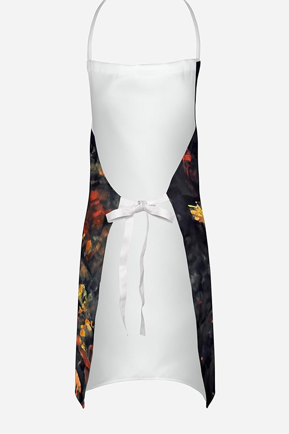 Caroline's Treasures Turn Up The Heat Mardi Gras Apron Cooking Kitchen Server Baking Crafts Gardening for Adult Women Men, Unisex, Large, Multicolor