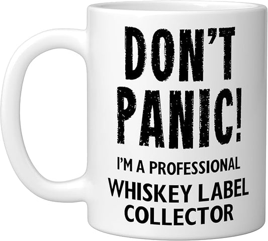 Whiskey Label Collector Ceramic Mug, White