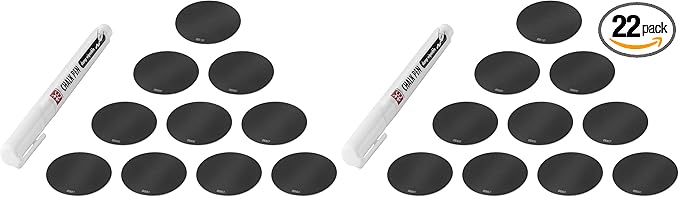 ZWILLING Fresh & Save CUBE 11-Piece Reusable Silicone Label with Chalk Maker Set, for Keeping Track of Food and Avoiding Waste, Black (Pack of 2)