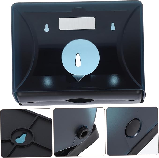 Cabilock Wall Mount Paper Towel Box Touchless Dispenser for Bathroom Kitchen Hotel Large Capacity Easy to Clean Space Saving