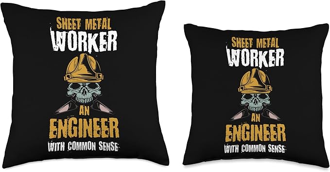 Sheet Metal Worker Gift! Sheet Metal Worker Throw Pillow, 18x18, Multicolor