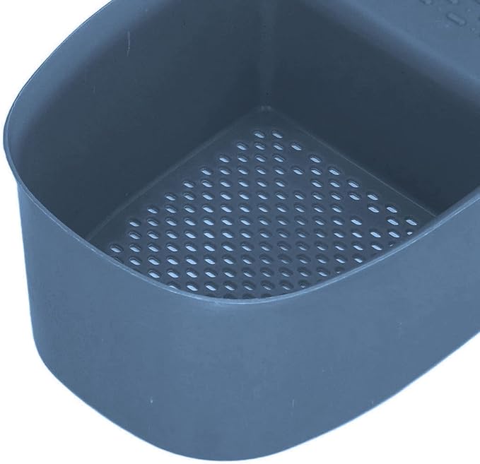 aqxreight Sink Drain Basket Household Saddle Shaped Mesh Strainer Kitchen Waste Vegetable Fruits (Blue)