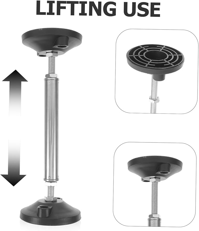 OSALADI Adjustable Cabinet Support Pole Telescopic Rod for Undermount Sink Furniture Height Range Dual Thread System for Bathroom and Kitchen Cabinets