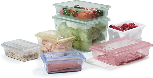 Carlisle FoodService Products Storplus Food Storage Container Lid with Stackable Design for Catering, Buffets, Restaurants, Polycarbonate (Pc), 18 X 12 Inches, Clear