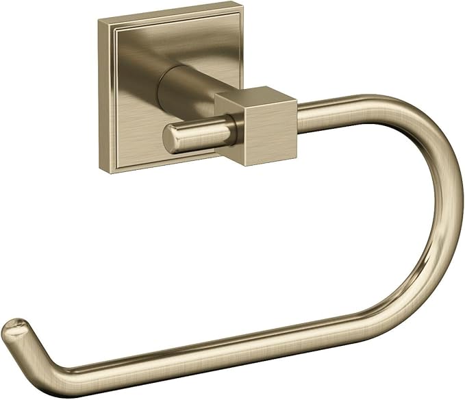 Amerock BH36071BBZ | Golden Champagne Single Post Toilet Paper Holder | 6-5/16 in. Length Toilet Tissue Holder | Appoint | Bath Tissue Holder | Bathroom Hardware | Bath Accessories