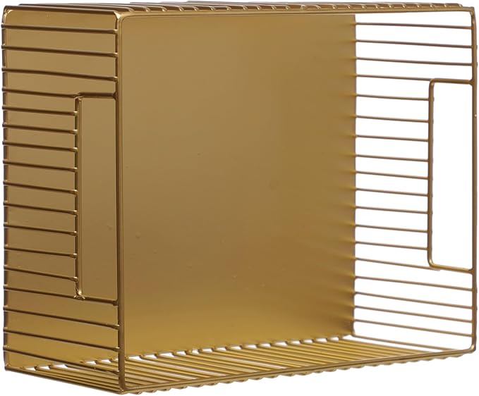 Ashland Gold Metal Tote Basket, Spring Home Decor