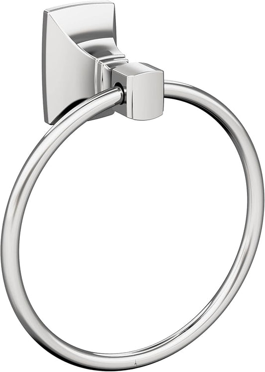 Amerock BH36012 Highland Ridge 7-7/16" Wall Mounted Towel Ring - Chrome
