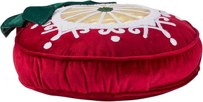 Hallmark - Decorative Throw Pillow for Couch or Bed, Holiday Home Décor, 12" x 13", (Ornament, Red)