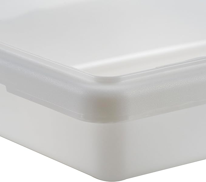 Winco Commercial Food Storage Box/Tote for Restaurant, 12" x 18" x 3"