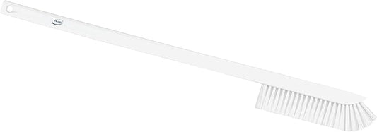 Vikan 41975 Ultra-Slim Cleaning Brush with Long Handle, 23.62" Medium, White