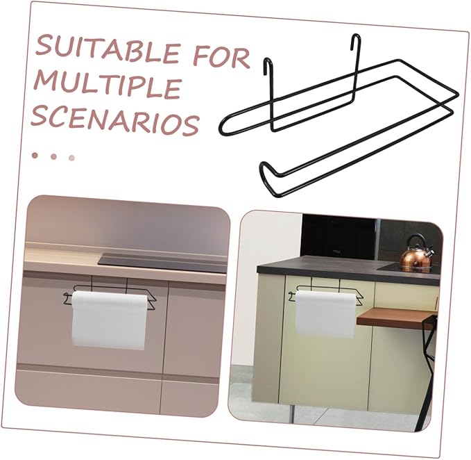 LIFKOME Door Paper Towel Holder Industrial Style Towel Rack for Rv Kitchen Camping Dormitory Laundry Room
