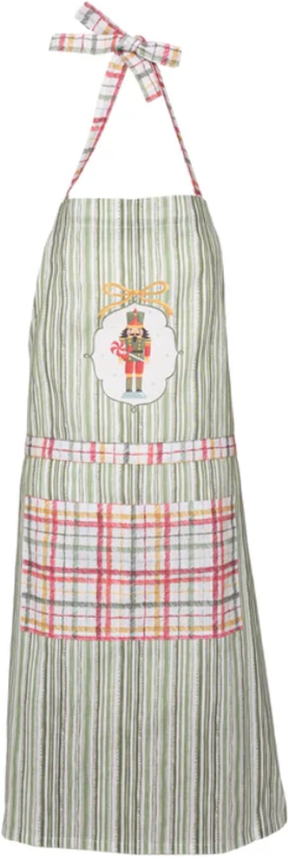 Boston International Apron with Front Pocket Premium Cotton Kitchen Cooking Baking Chef Gifts, One Size Fits Most Adults, Frosty Fun