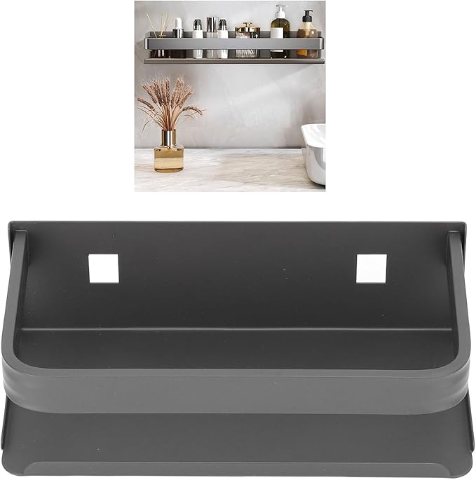 Tyenaza Bathroom Rack, Muti Purpose Floating Shelves Wall Mounted Wall Storage Shelves for Bedroom Living Room Bathroom Kitchen (20cm)