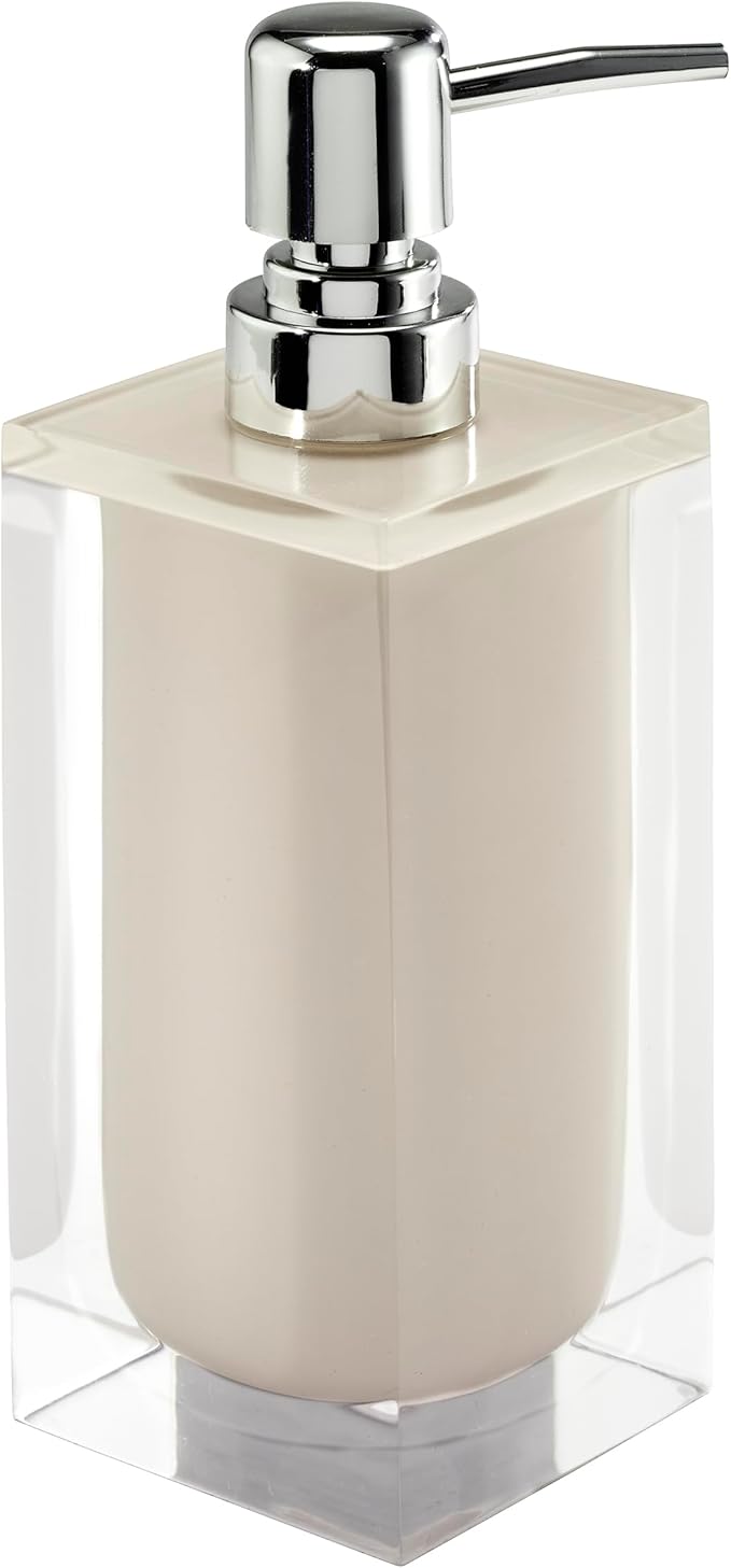 Izod – Lotion Pump, Hand-Painted Resin with Silver-Tone Pump, Soap or Lotion Dispenser for Bathroom, Kitchen or Vanity (Marina)