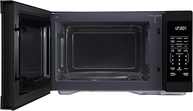 SHARP Countertop Microwave Oven with Removable 12.4" Carousel Turntable, 1000 Watt, 1.1 Cubic Feet, Black