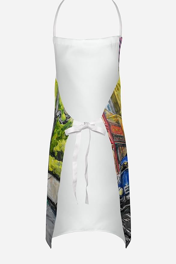Caroline's Treasures Saint Charles No. 922 Streetcar Again Apron Cooking Kitchen Server Baking Crafts Gardening for Adult Women Men, Unisex, Large, Multicolor