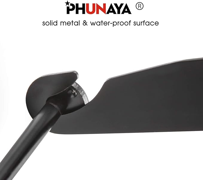 PHUNAYA Under Cabinet Paper Towel Holder Wall Mount for Home Kitchen,Stainless Steel for Large Rolls-Black