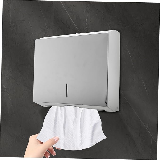 Paper Towel Dispenser Wall Mount Hand Towel Holder for Bathrooms Hospitals and Kitchens Commercial Tissue Box Elegant Design