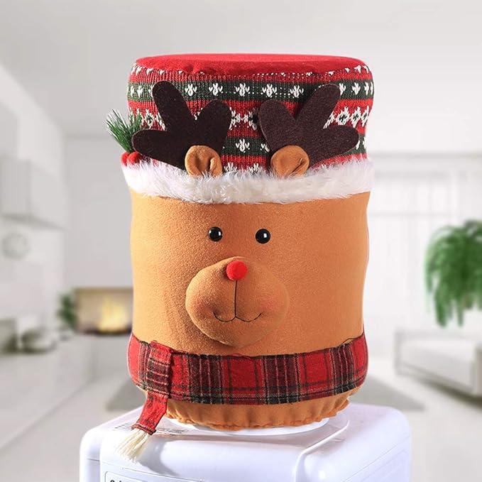 Acouto on Dispensers,Reusable Cover with Festive Design Reusable Dispenser Cover,Christmas Kitchen Decor,Festive,Holiday Dispenser Decoration,Cloth Co (180)