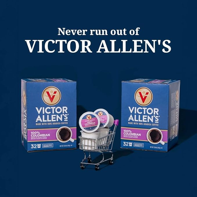 Victor Allen's Coffee Favorites Variety Pack, 200 Count, Single Serve Coffee Pods for Keurig K-Cup Brewers (Morning Blend, 100% Colombian, Donut Shop Blend, French Roast)