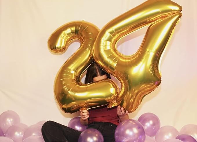 Number Balloons 40 Inch, Gold 29 Balloon Numbers for Women Men 29th Birthday Party Supplies Anniversaries Graduation, Photo Prop Decoration