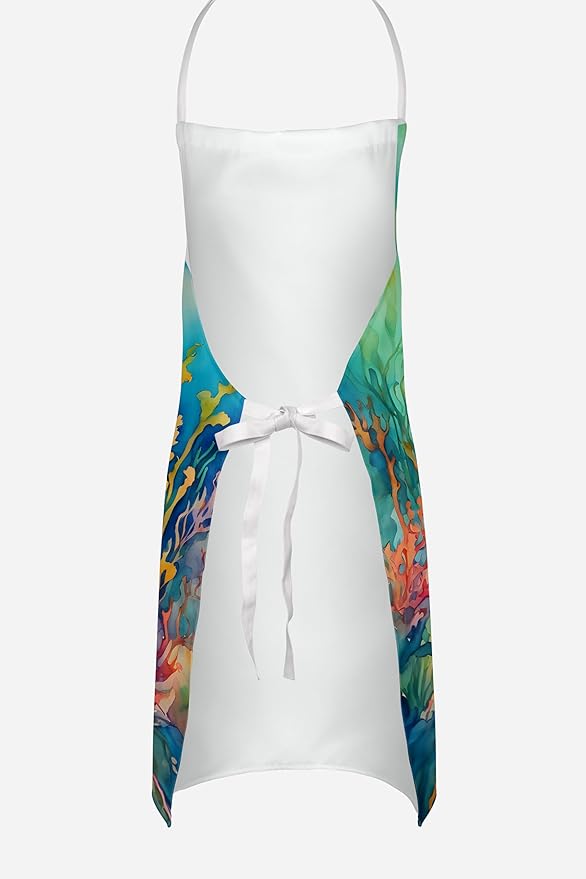 Caroline's Treasures Seaweed Apron Cooking Kitchen Server Baking Crafts Gardening for Adult Women Men, Unisex, Large, Multicolor