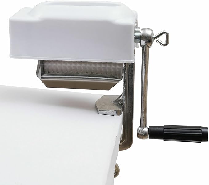 Commercial Meat Tenderizer Cuber Heavy Duty Steak Flatten Beef Clamp Kitchen，Hand Crank Flatten butchers Tool Cuber Steak Machine KitchenTool