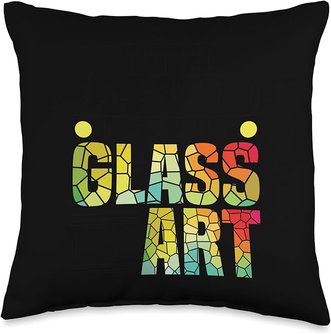 Stained Glass Grinder Glass Sheets Stained Glass Artist Throw Pillow